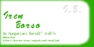 iren borso business card